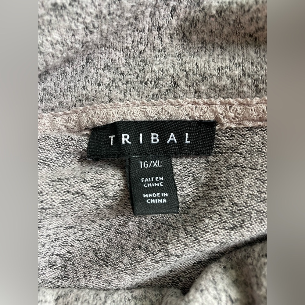 Tribal Gray Women Turtleneck Sweater Size XL - Picture 6 of 8